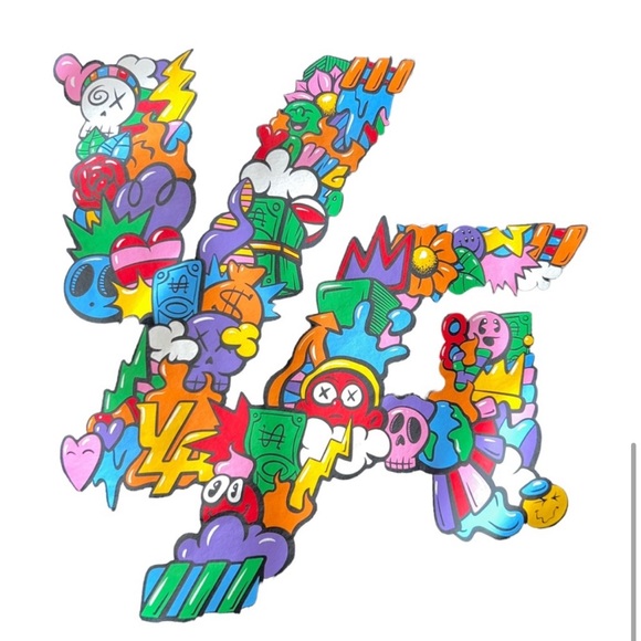 RARE YOUNG LA MEN’S BLACK MELTDOWN HOODIE SIZE M - Picture 3 of 5